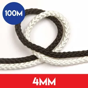100m of 4mm 8 Plait Standard Polyester Rope