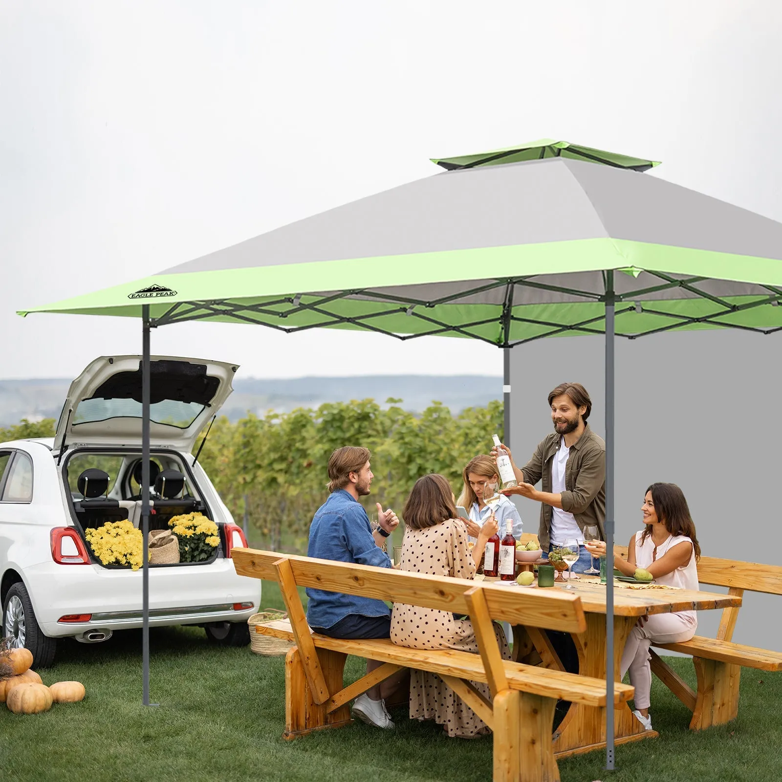 13x13 Pop Up Canopy Tent With Sidewall