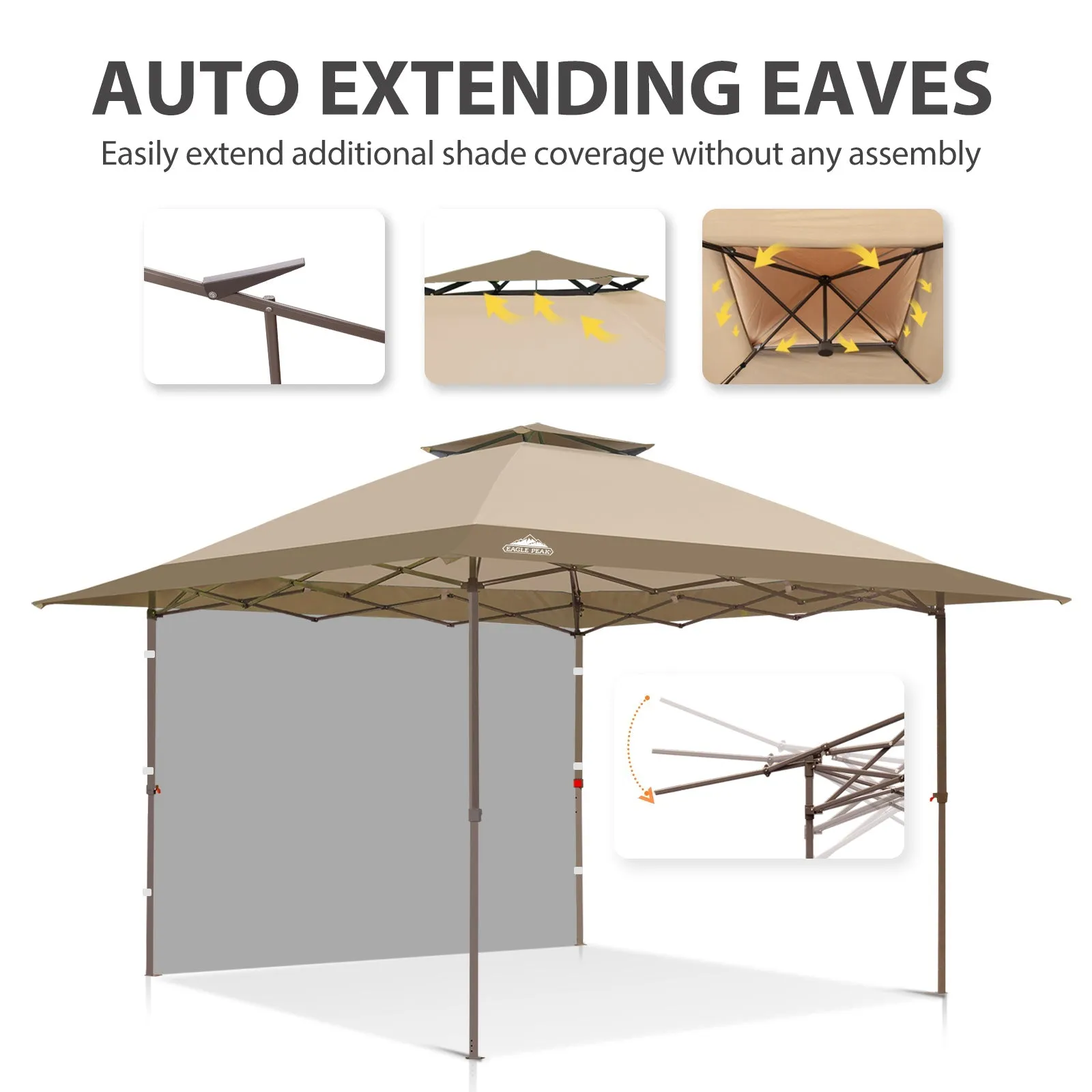 13x13 Pop Up Canopy Tent With Sidewall