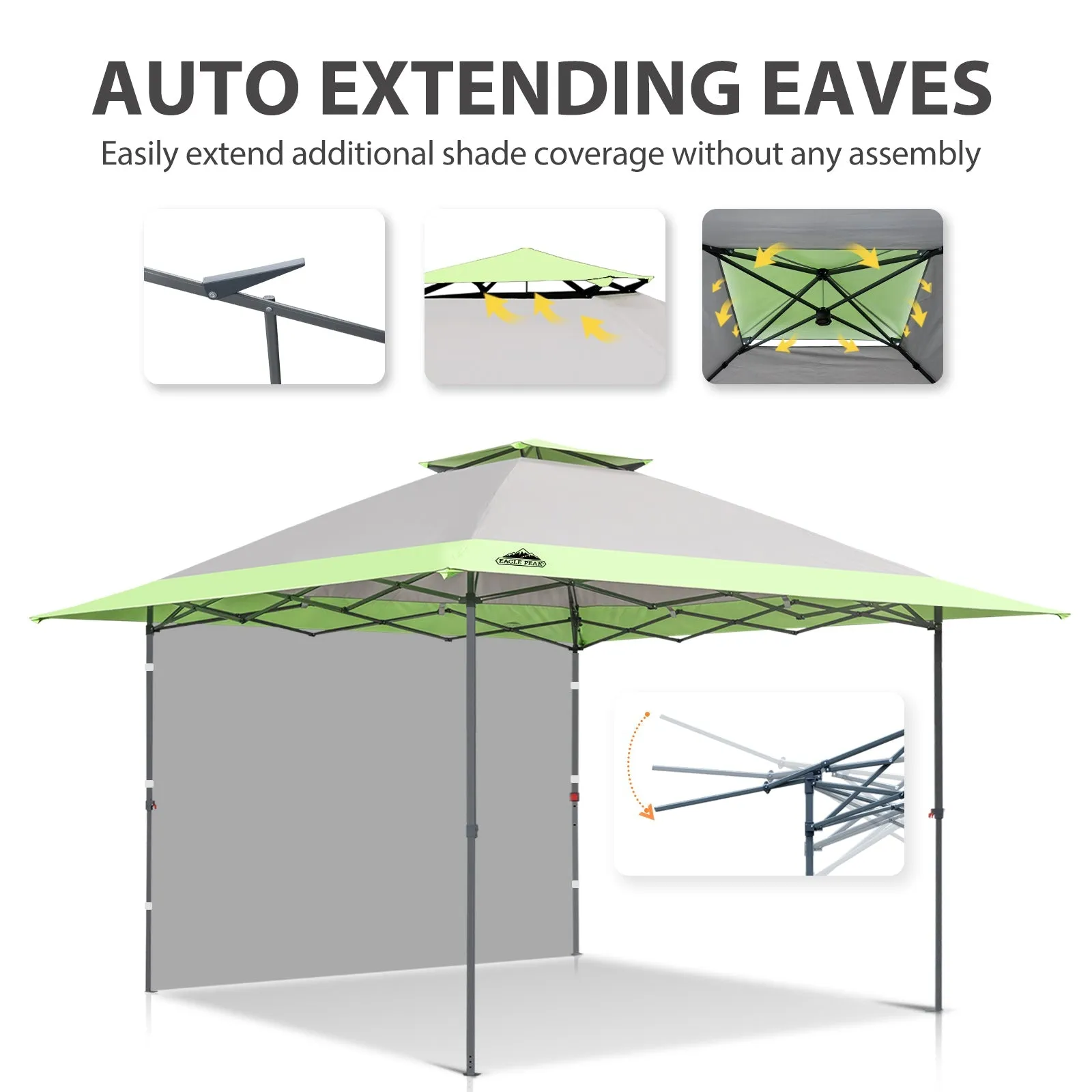 13x13 Pop Up Canopy Tent With Sidewall