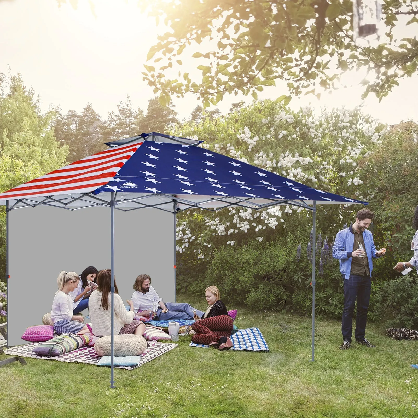 13x13 Pop Up Canopy Tent With Sidewall