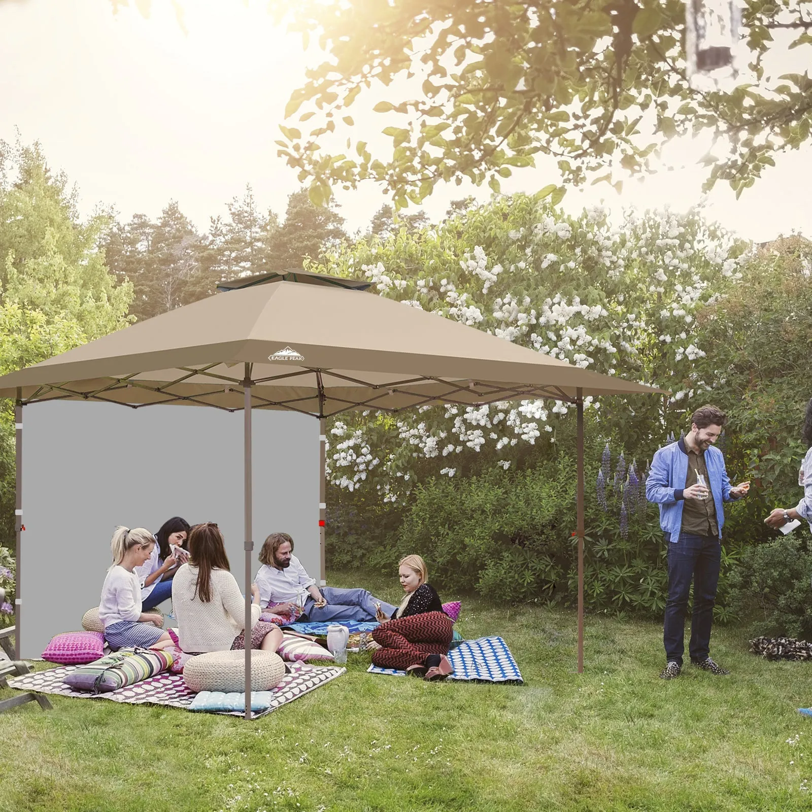 13x13 Pop Up Canopy Tent With Sidewall