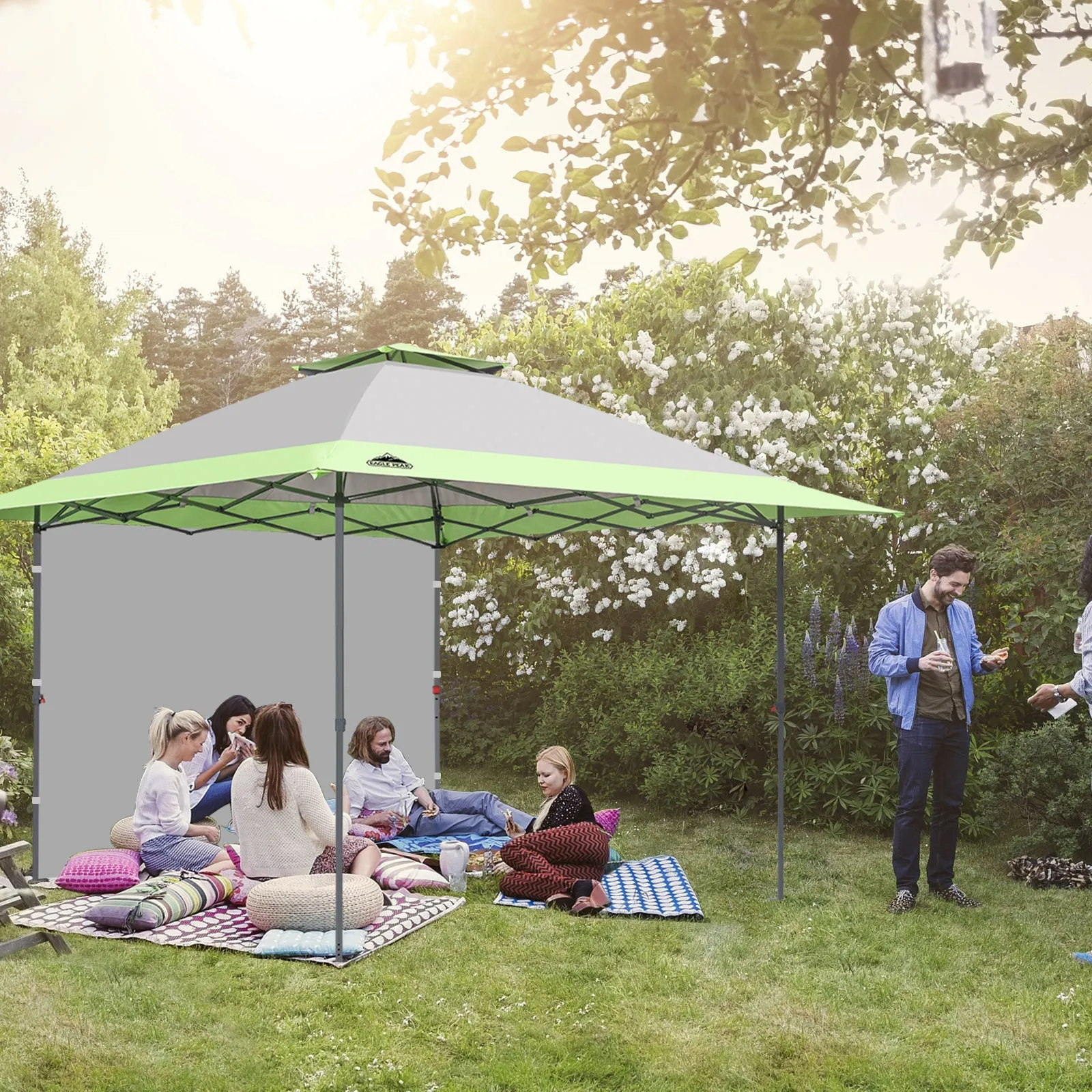 13x13 Pop Up Canopy Tent With Sidewall