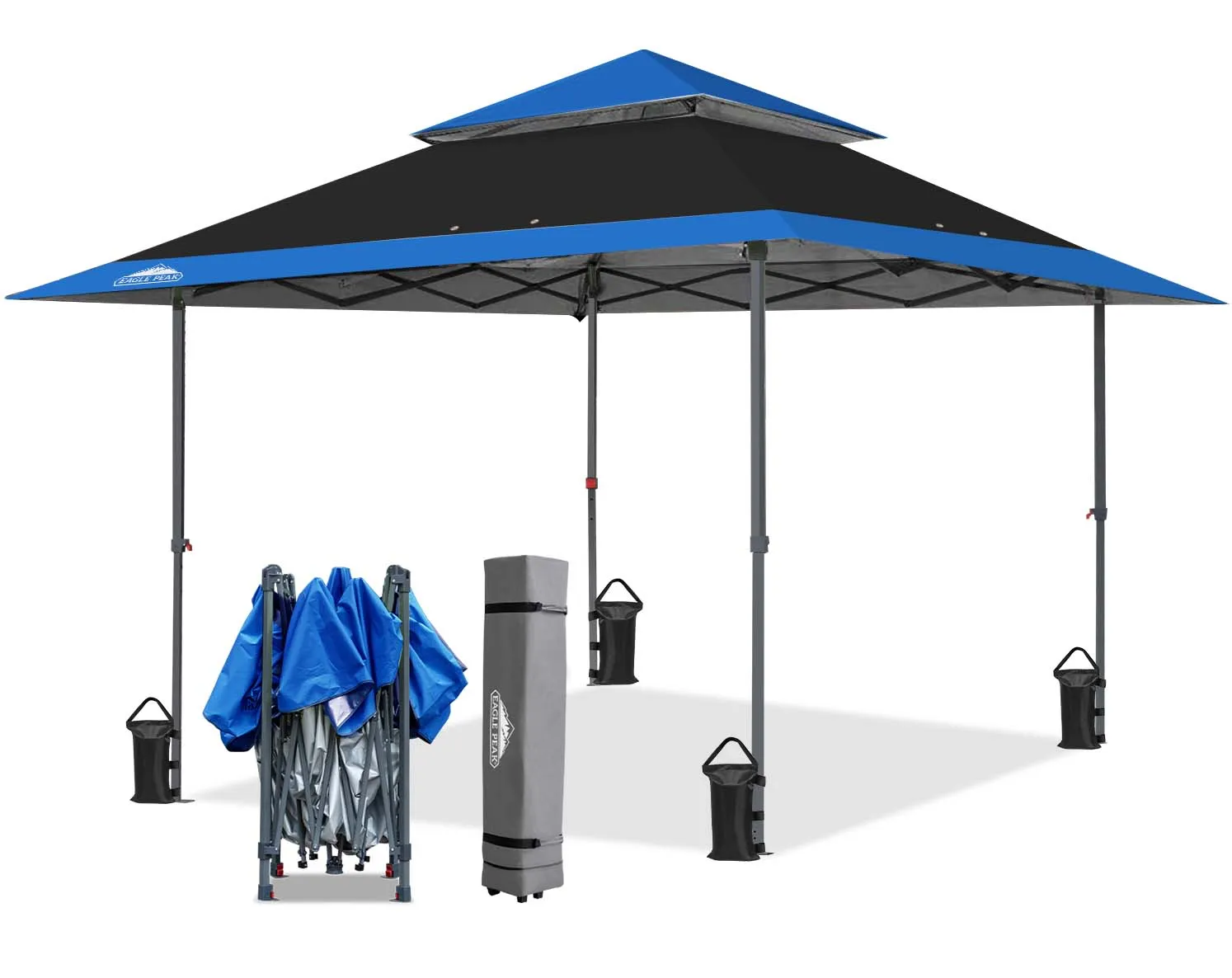 13x13 Straight Leg Pop Up Canopy Tent with 169 sqft of Shade