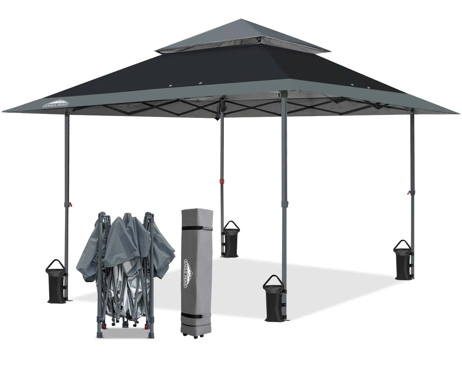 13x13 Straight Leg Pop Up Canopy Tent with 169 sqft of Shade