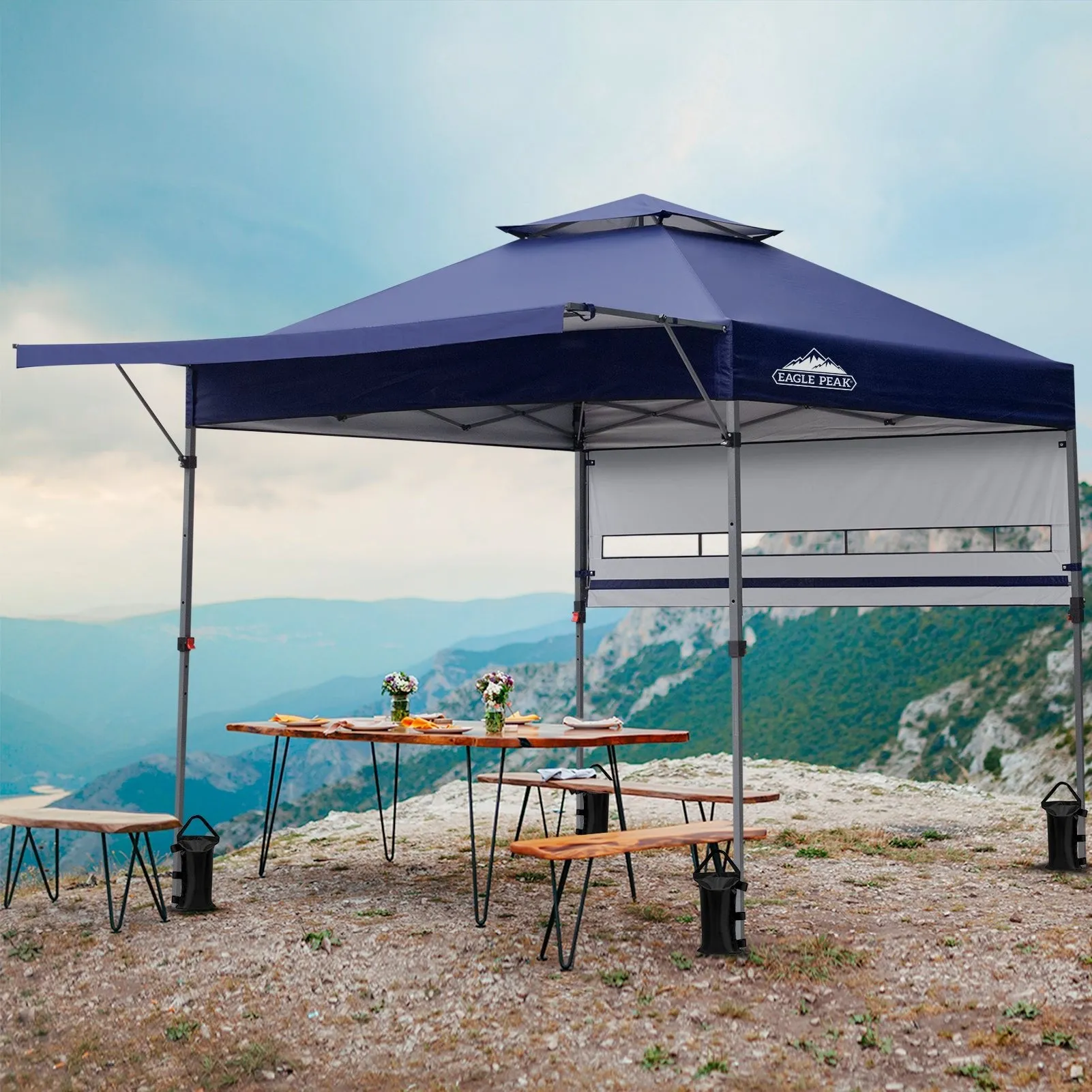 17x10 Pop up Gazebo Canopy Tent Outdoor Instant Canopy Shelter