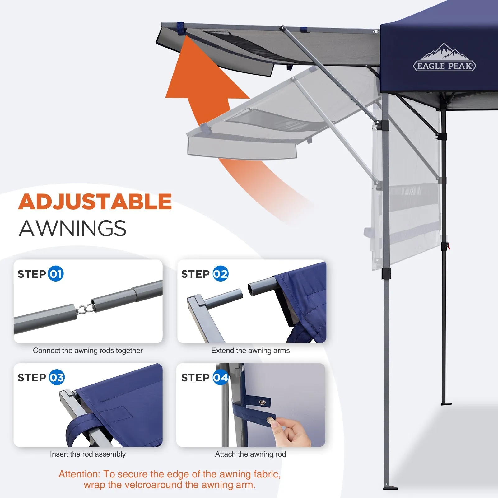 17x10 Pop up Gazebo Canopy Tent Outdoor Instant Canopy Shelter
