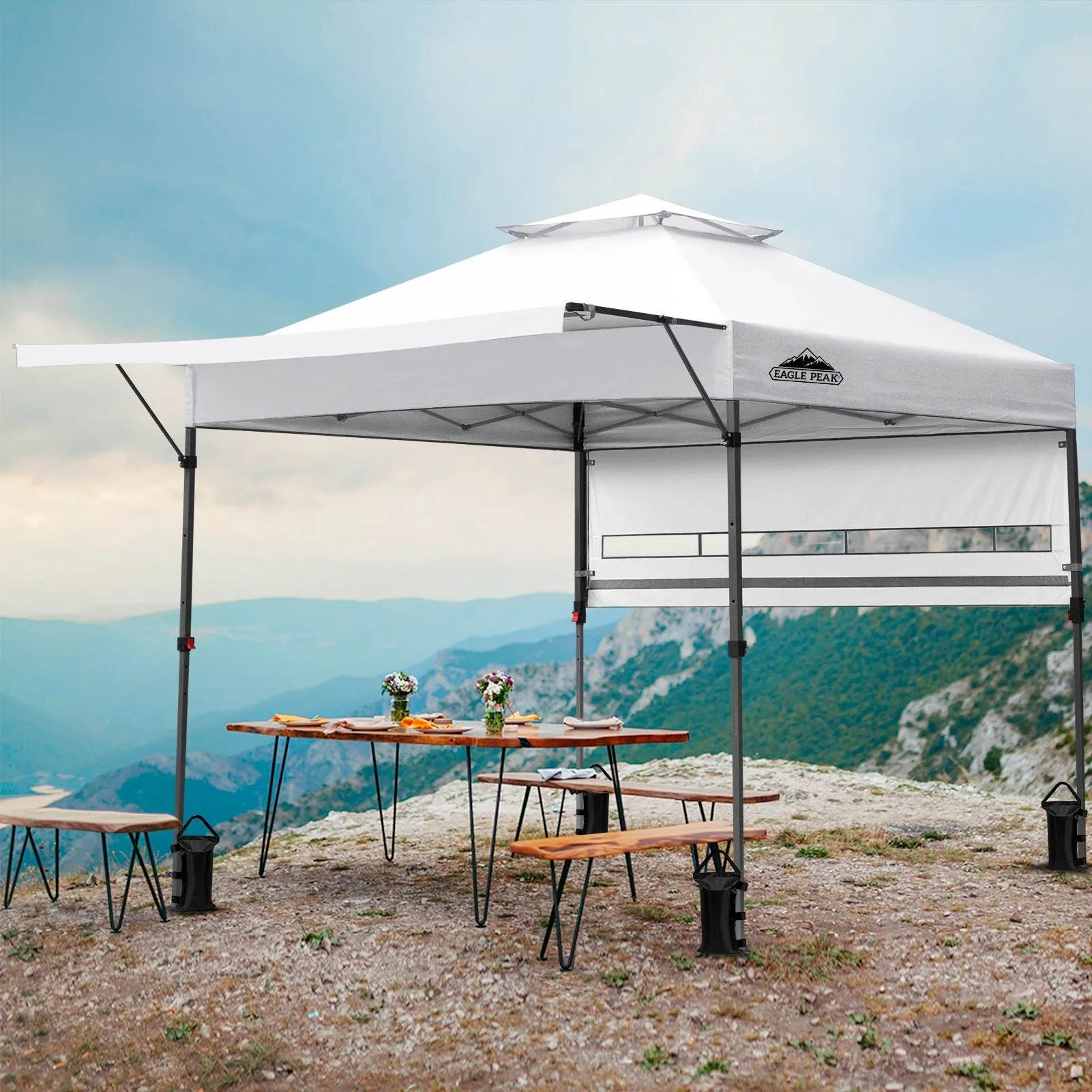 17x10 Pop up Gazebo Canopy Tent Outdoor Instant Canopy Shelter