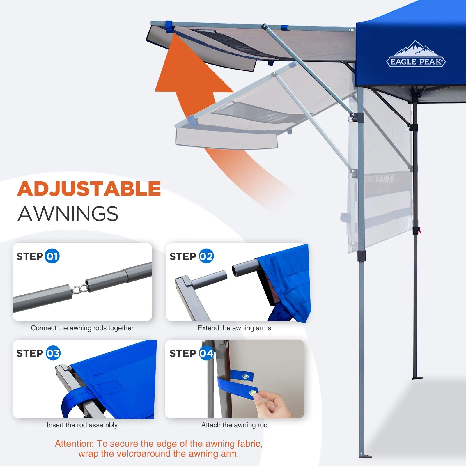 17x10 Pop up Gazebo Canopy Tent Outdoor Instant Canopy Shelter