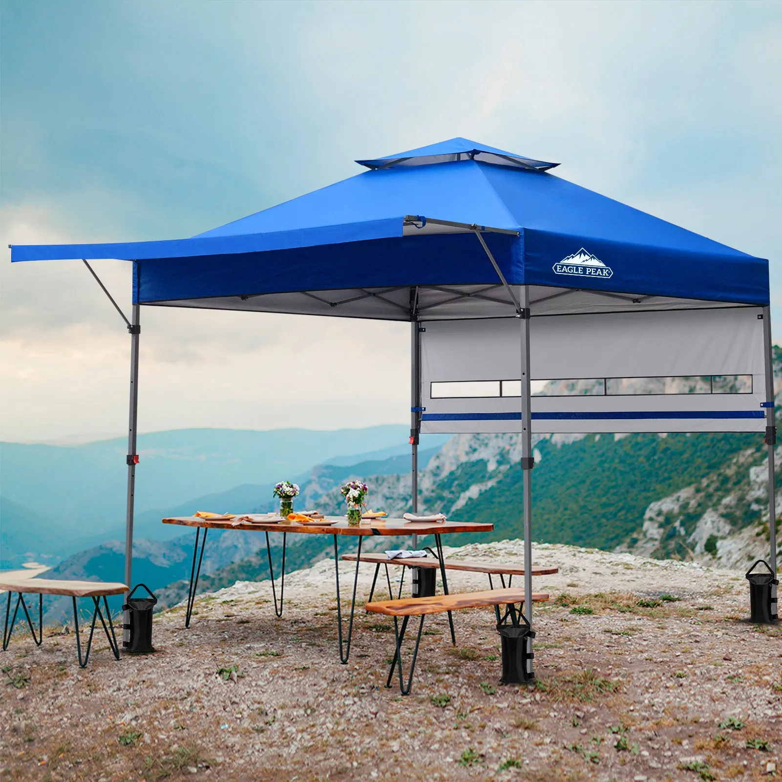 17x10 Pop up Gazebo Canopy Tent Outdoor Instant Canopy Shelter
