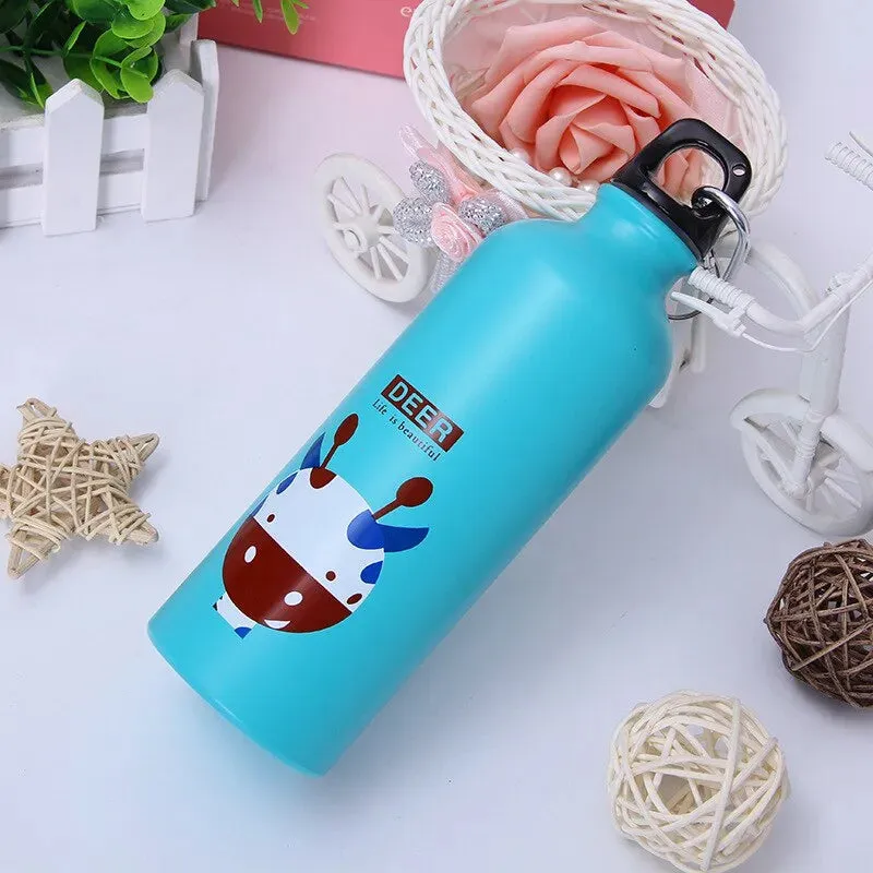 Adorable Animal Design Portable Water Bottle for Kids Outdoor Activities