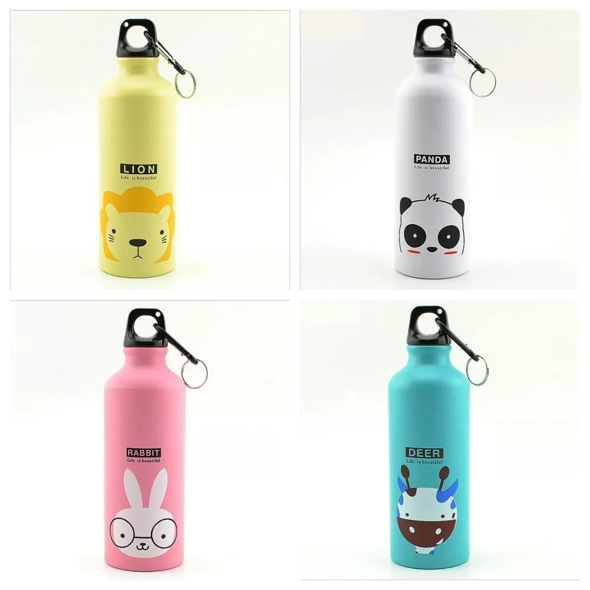Adorable Animal Design Portable Water Bottle for Kids Outdoor Activities