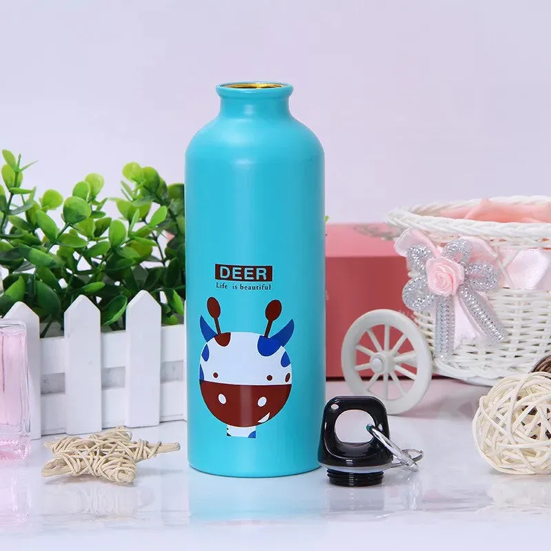 Adorable Animal Design Portable Water Bottle for Kids Outdoor Activities