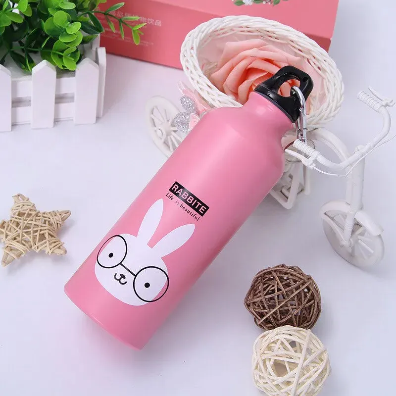 Adorable Animal Design Portable Water Bottle for Kids Outdoor Activities