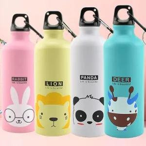 Adorable Animal Design Portable Water Bottle for Kids Outdoor Activities