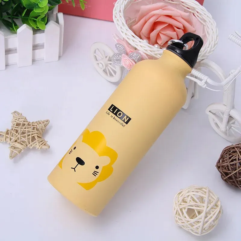 Adorable Animal Design Portable Water Bottle for Kids Outdoor Activities
