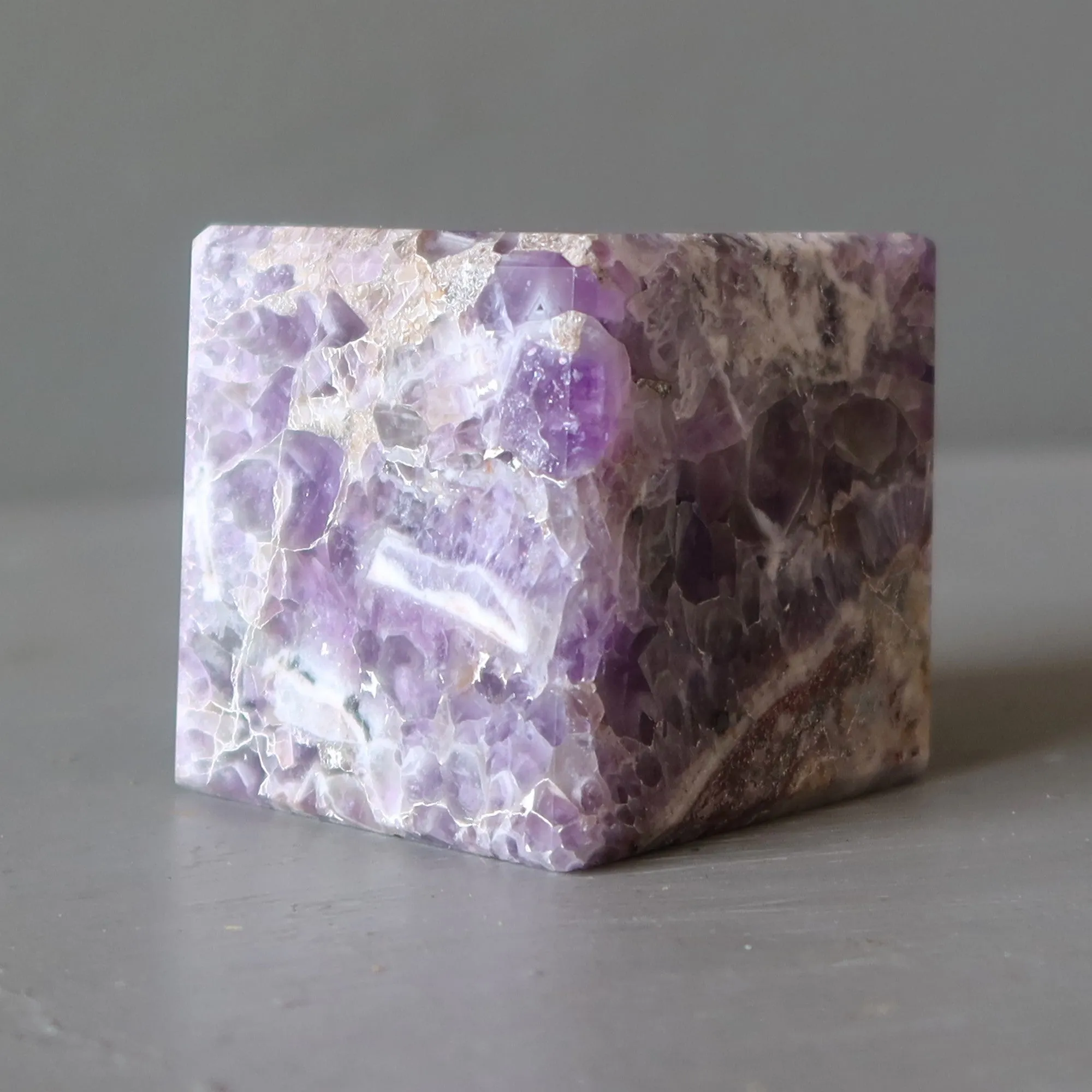 Amethyst Cube Spirituality Purple Meditation Crystal