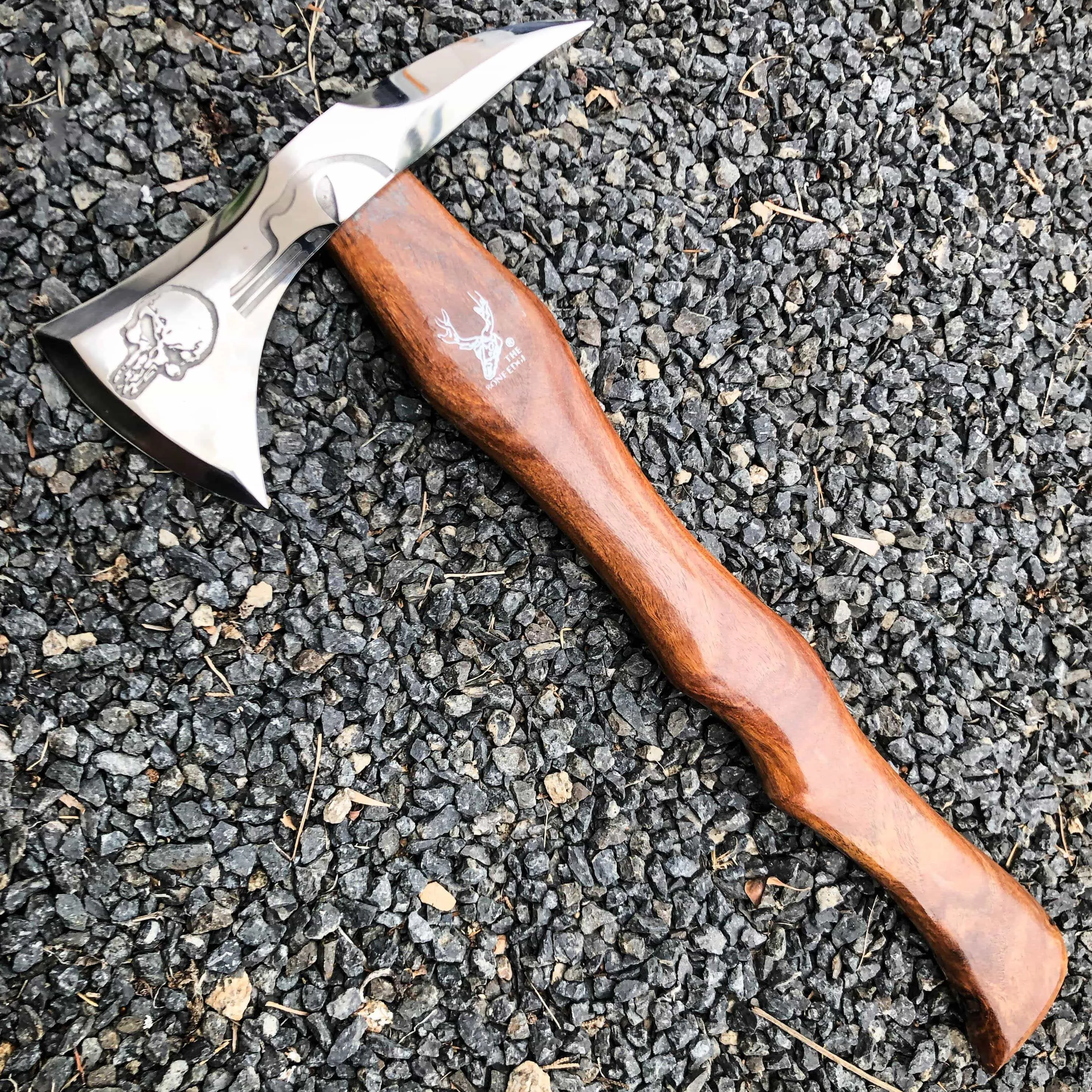 BoneEdge 18" Throwing Axe Tomahawk Wood Handle