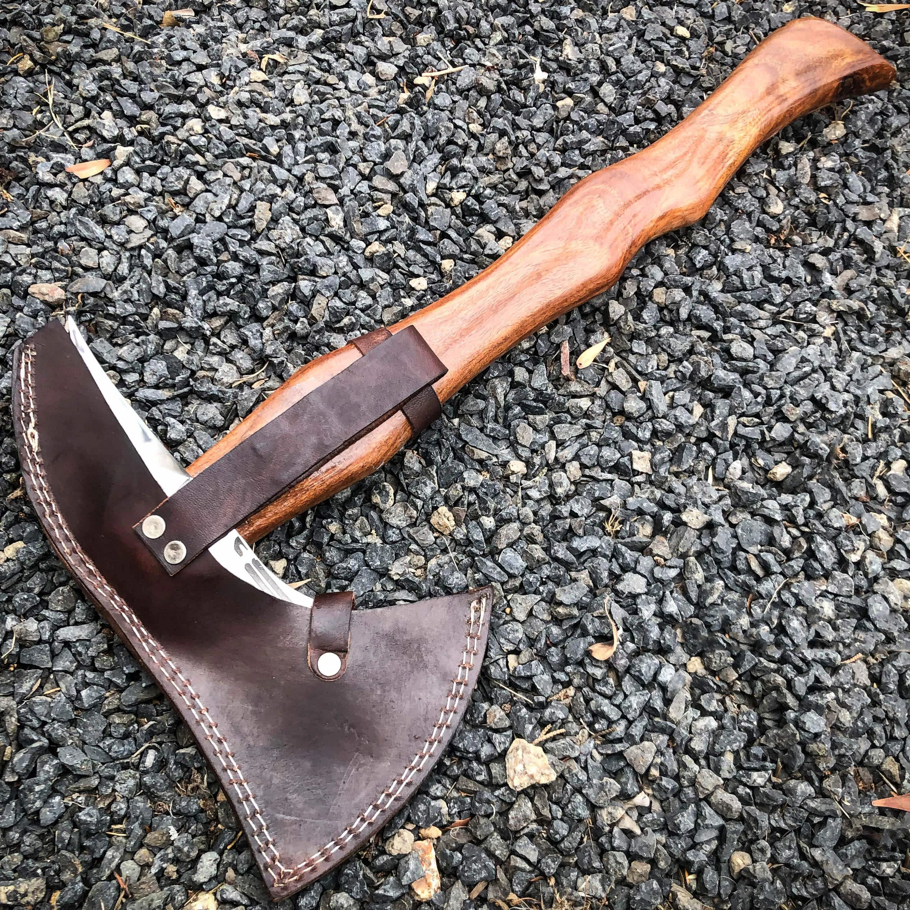 BoneEdge 18" Throwing Axe Tomahawk Wood Handle