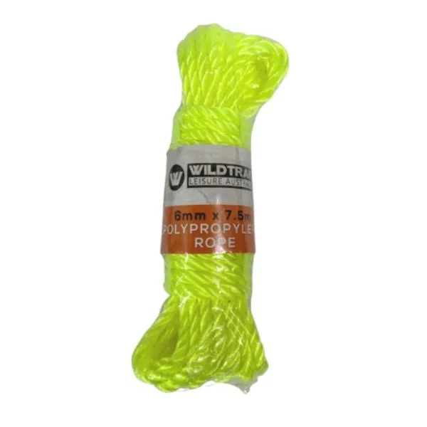 Camping Polypropylene Rope 6MM x 7.5M