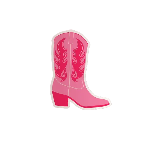 Cowgirl Boot Sticker