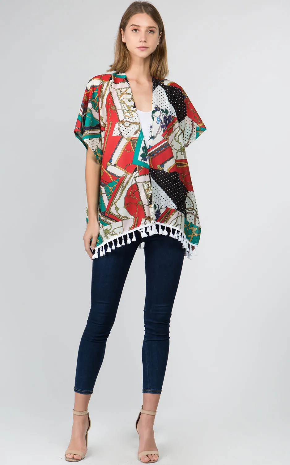 KP9711 Multi Printed Kimono