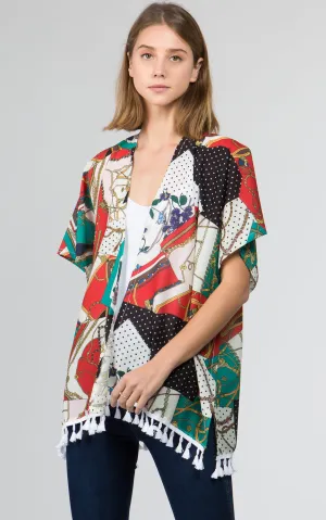 KP9711 Multi Printed Kimono