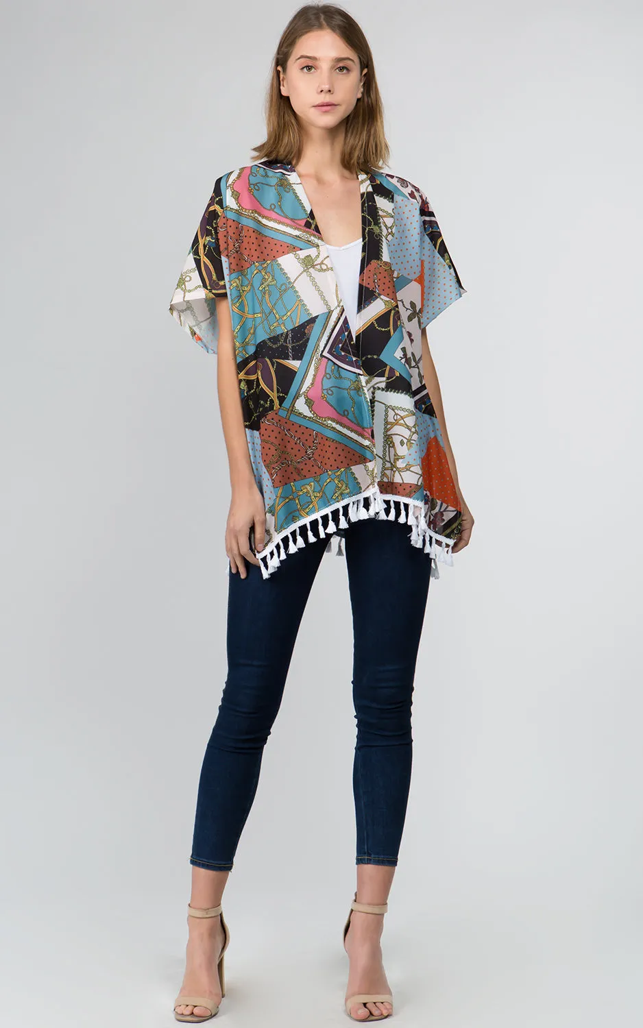 KP9711 Multi Printed Kimono