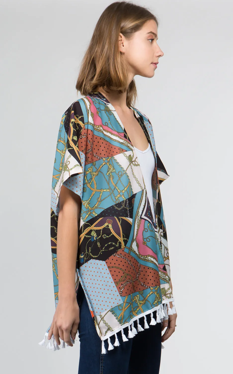 KP9711 Multi Printed Kimono