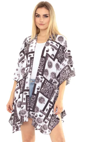 MS0161 Mandala Paisley Kimono Cover Up