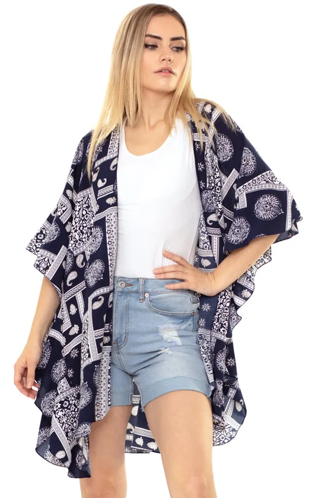 MS0161 Mandala Paisley Kimono Cover Up