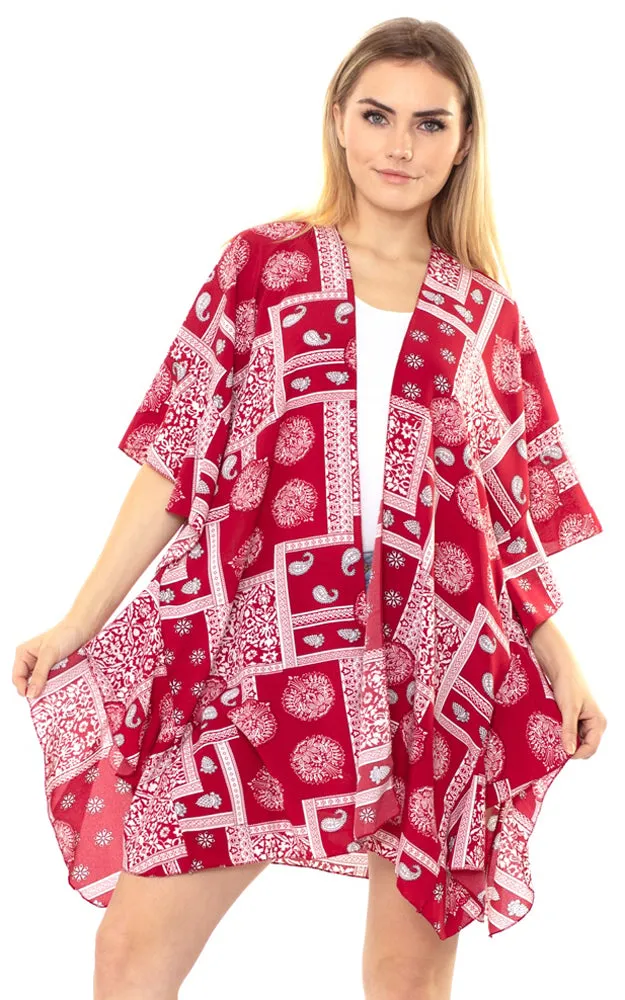 MS0161 Mandala Paisley Kimono Cover Up