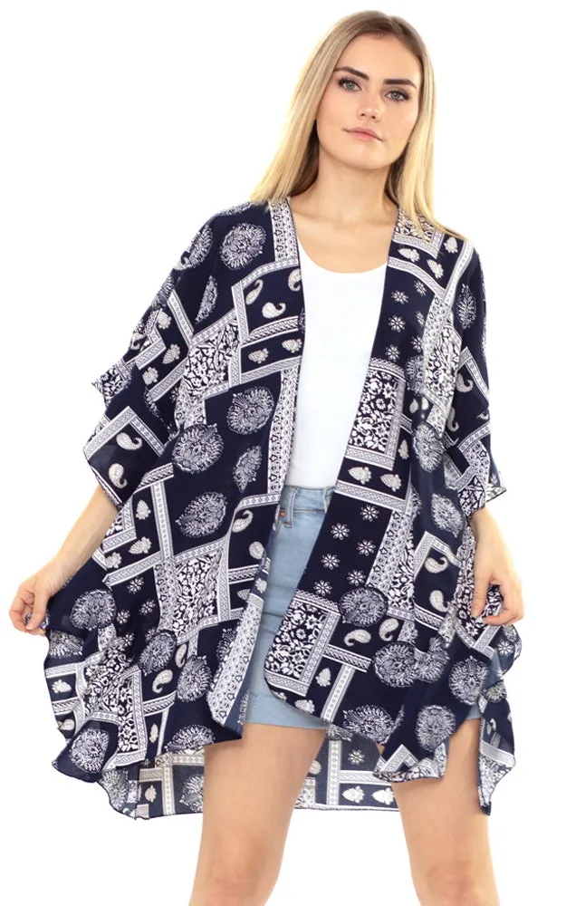 MS0161 Mandala Paisley Kimono Cover Up