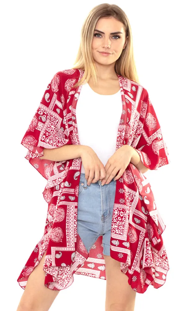 MS0161 Mandala Paisley Kimono Cover Up