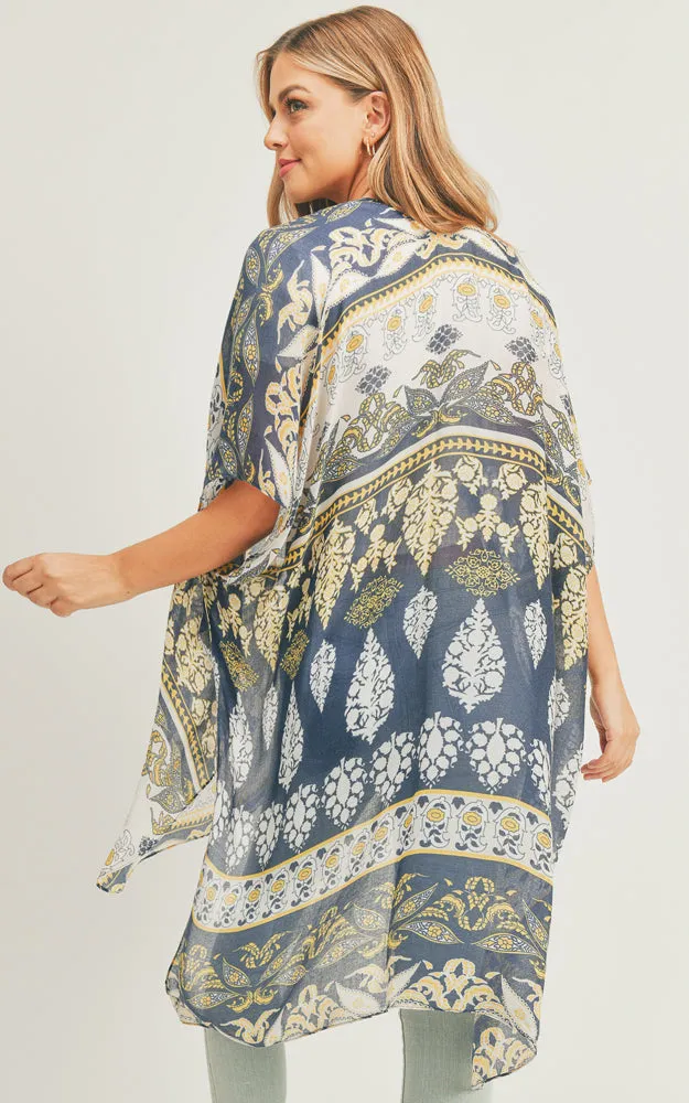 MS0291 Boho Pattern Cover-up Kimono