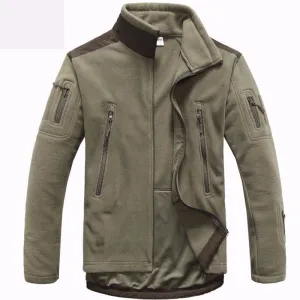 Outdoor Tactical TAD polar fleece Jacket Men Military Sport Suit Camping Hunting Jackets Thermal Coats Clothing Shark Skin Patch