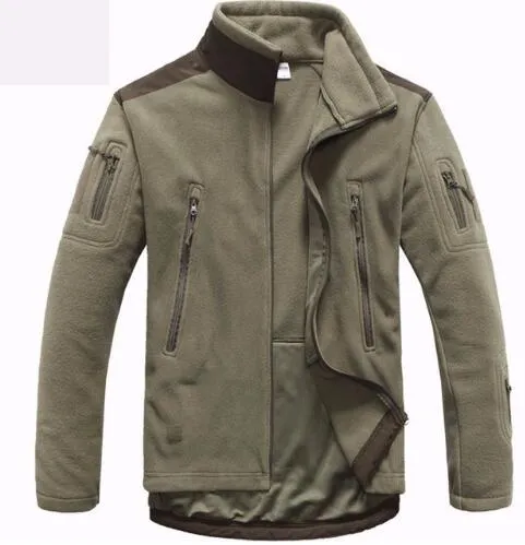 Outdoor Tactical TAD polar fleece Jacket Men Military Sport Suit Camping Hunting Jackets Thermal Coats Clothing Shark Skin Patch