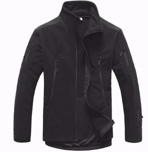 Outdoor Tactical TAD polar fleece Jacket Men Military Sport Suit Camping Hunting Jackets Thermal Coats Clothing Shark Skin Patch