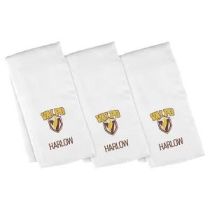 Personalized Valparaiso Beacons 3-Pack Burp Cloths