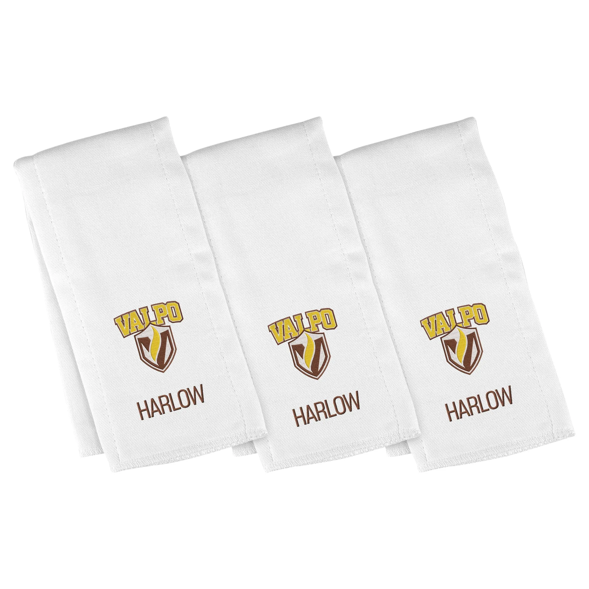 Personalized Valparaiso Beacons 3-Pack Burp Cloths