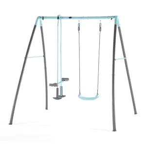 Plum Premium Metal Single Swing and Glider With Mist
