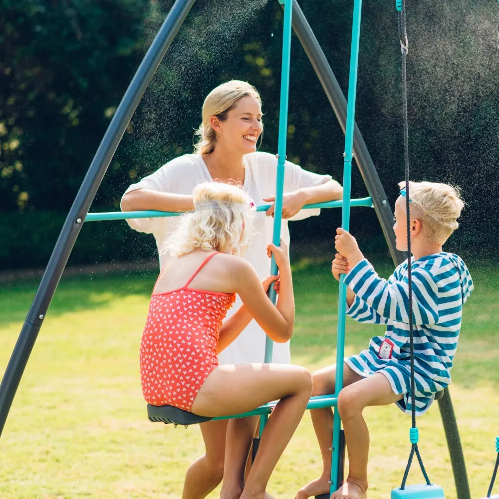 Plum Premium Metal Single Swing and Glider With Mist