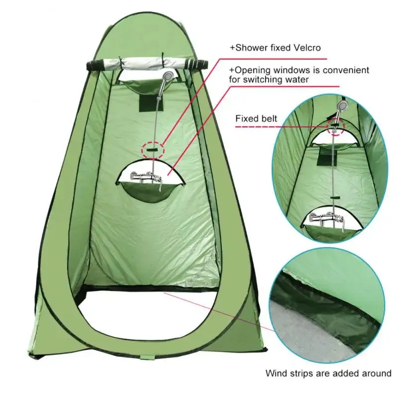 Portable Outdoor Camping Tent Changing Fitting Room Mobile Toilet