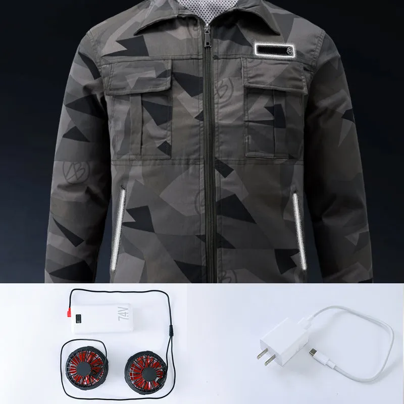 Rechargeable Cooling Jacket with Dual Fans