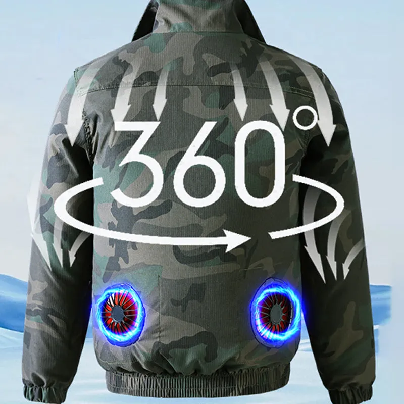 Rechargeable Cooling Jacket with Dual Fans