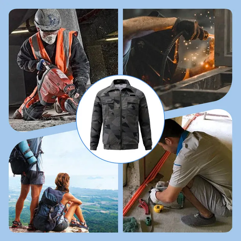 Rechargeable Cooling Jacket with Dual Fans
