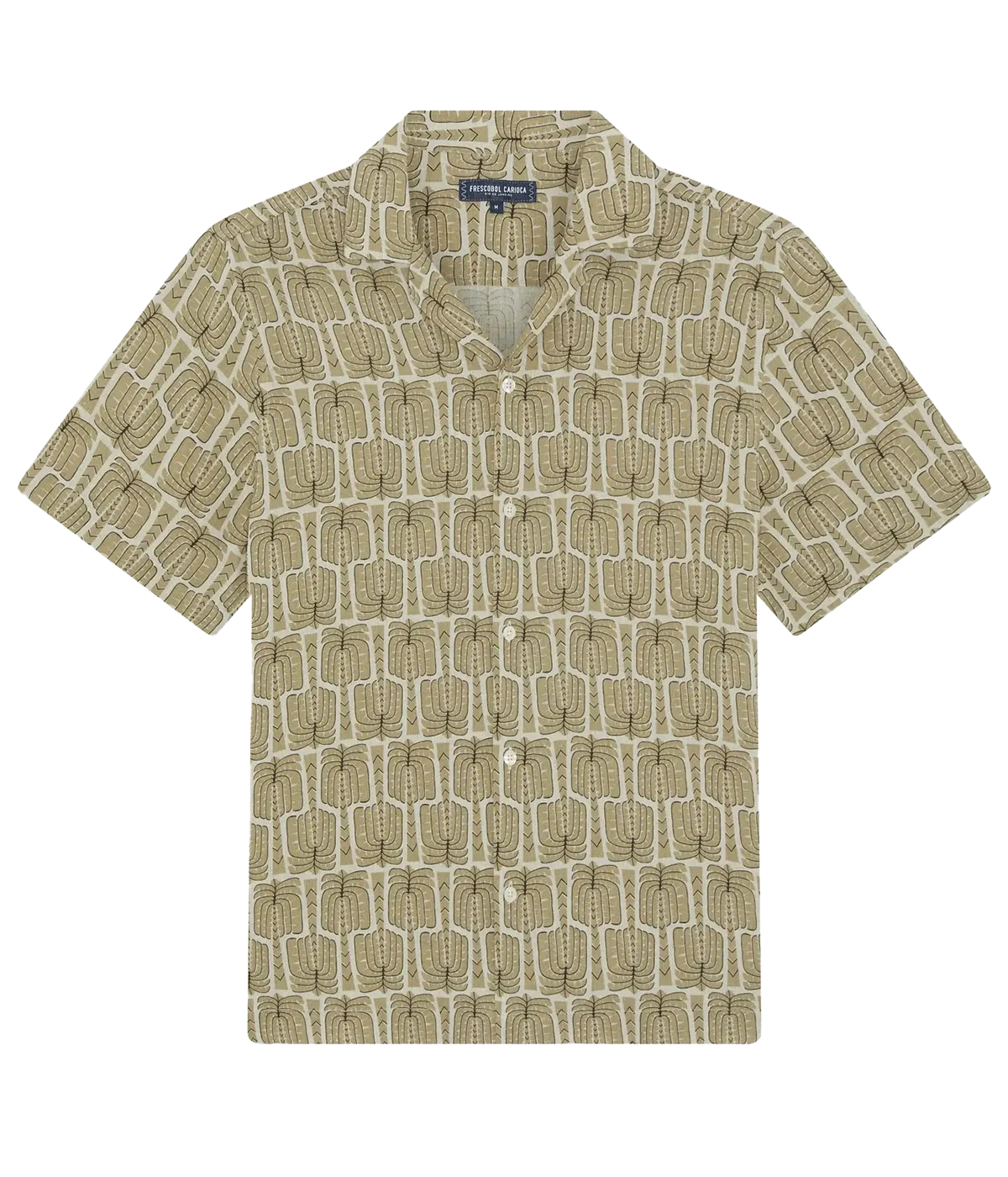 Roberto Palmeira Linen Shirt in Dried Moss