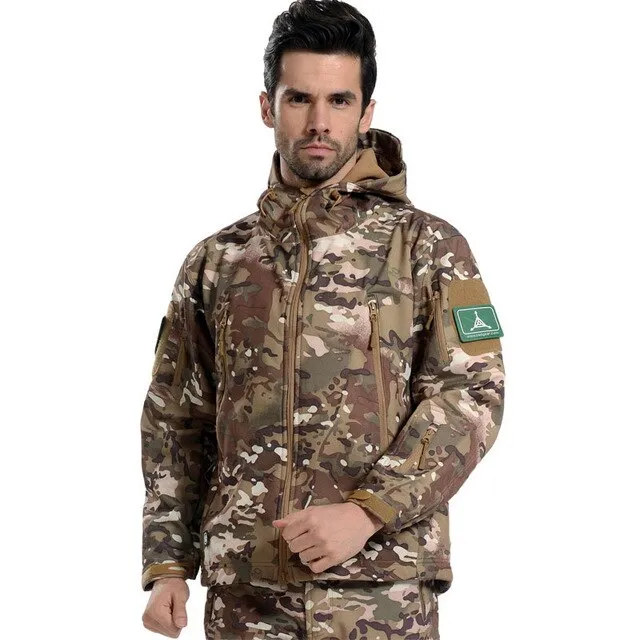 Tad 4.0 Gear Tactical Soft Shell Camouflage Outdoors Hike Jacket Men Army Militar Waterproof Hunter Clothes Set Military Jacket
