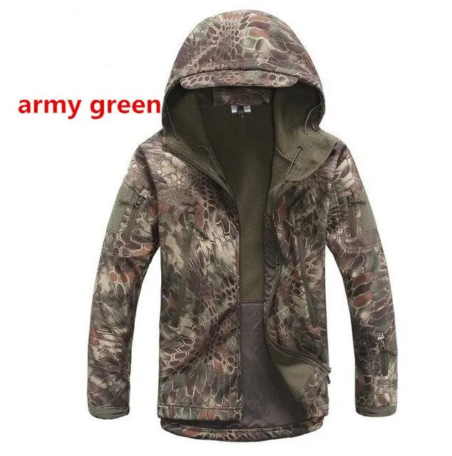 Tad 4.0 Gear Tactical Soft Shell Camouflage Outdoors Hike Jacket Men Army Militar Waterproof Hunter Clothes Set Military Jacket