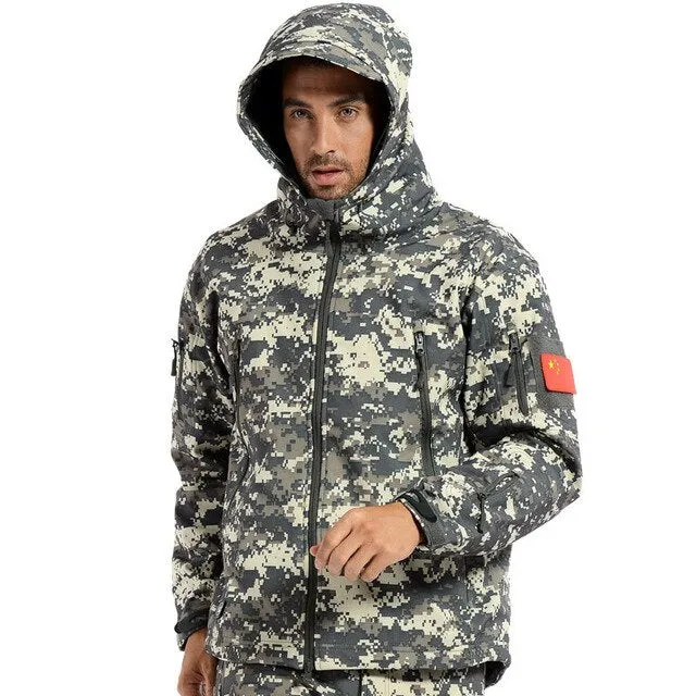 Tad 4.0 Gear Tactical Soft Shell Camouflage Outdoors Hike Jacket Men Army Militar Waterproof Hunter Clothes Set Military Jacket